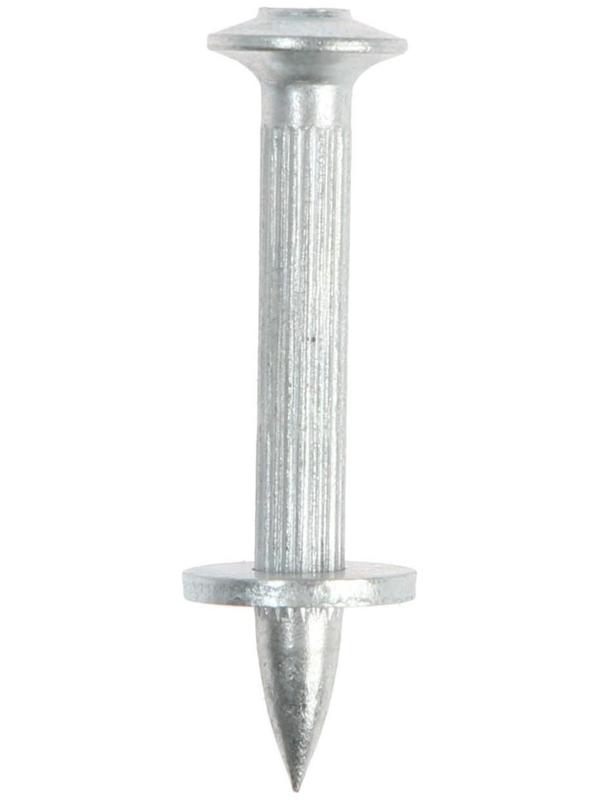 Дюбель-гвозди, ТУНДРА, для монтажного пистолета 4,5x40 белый цинк 0,5 кг