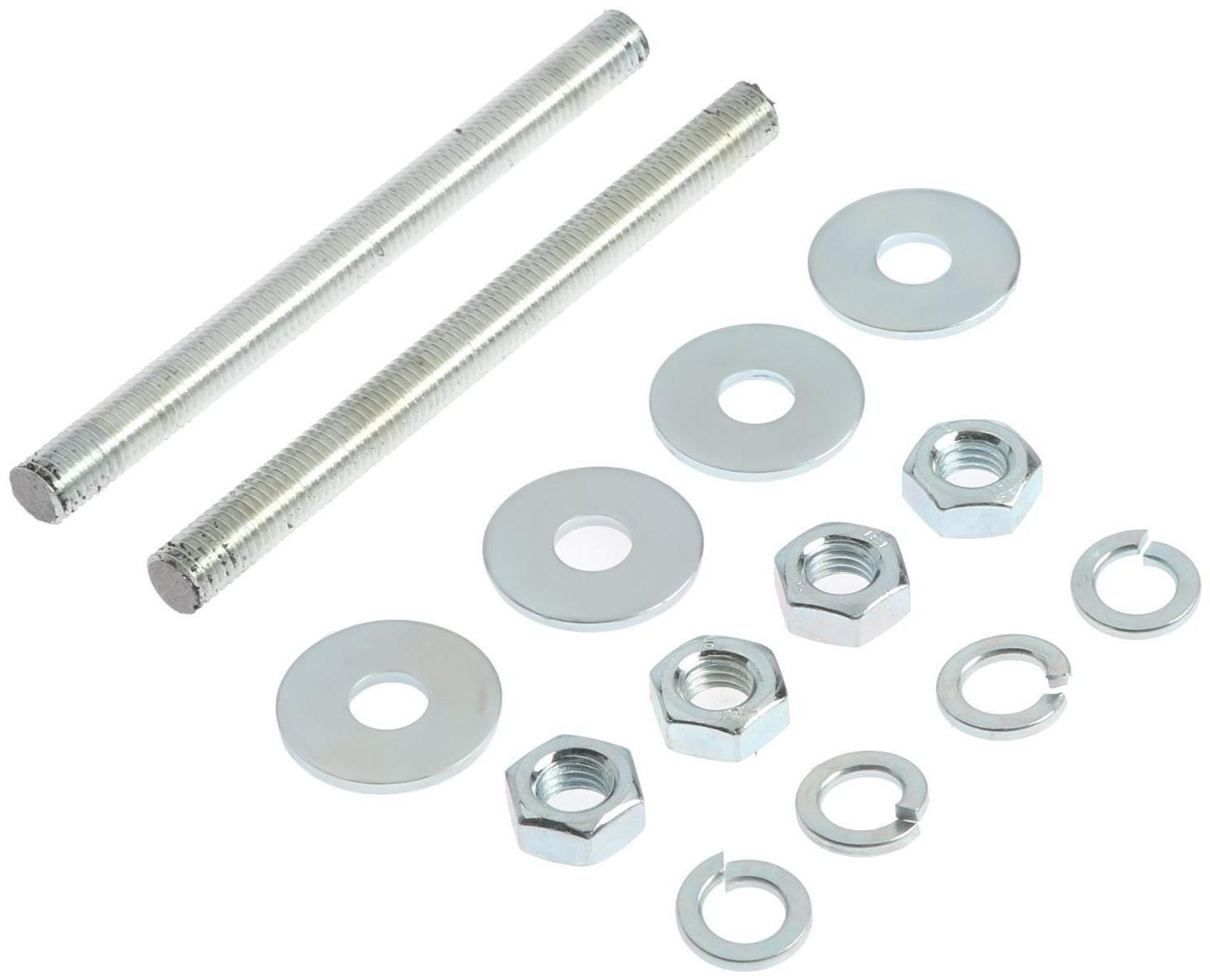 Штанга усиленная, ТУНДРА, DIN 976 М10х120 2 шт комплект,  белый цинк 2 шт