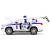 Металлическая машинка Che Zhi 1:32 «Toyota Land Cruiser Prado ДПС / ФСБ» CZ15J, 16 см., инерционная, свет, звук / Микс