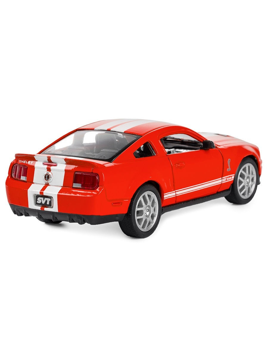 Металлическая машинка Kinsmart 1:38 «2007 Ford Shelby GT500» KT5310D инерционный / Красный