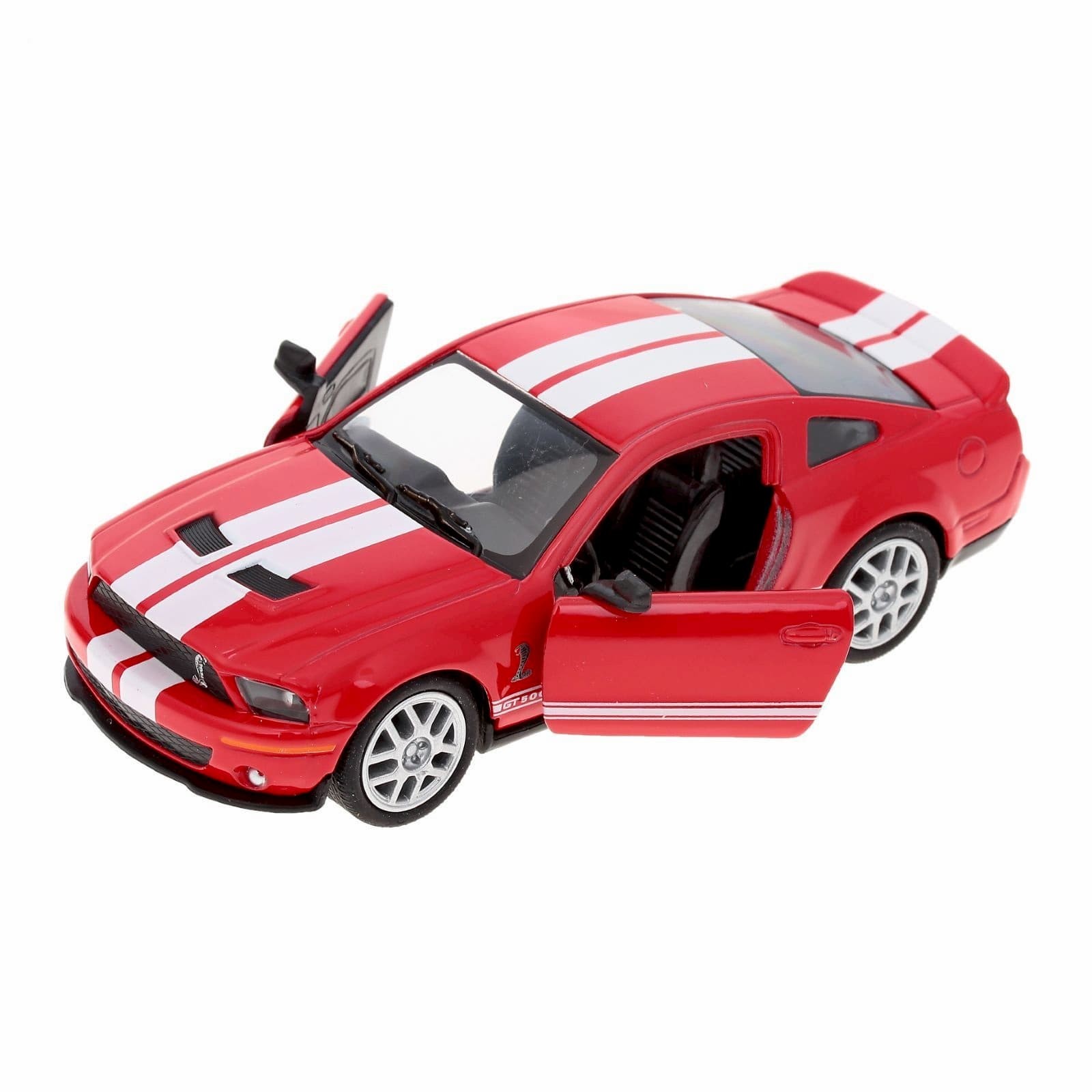 Металлическая машинка Kinsmart 1:38 «2007 Ford Shelby GT500» KT5310D инерционный / Красный