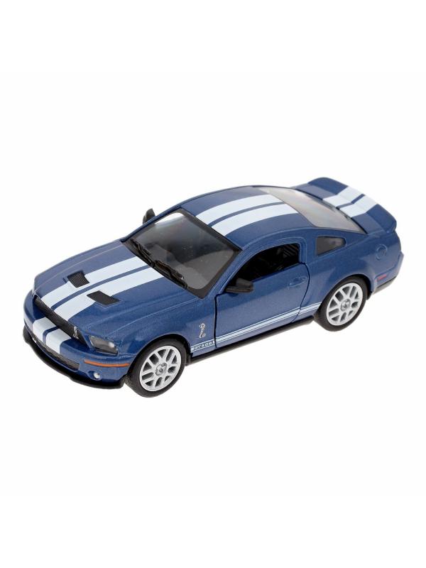 Металлическая машинка Kinsmart 1:38 «2007 Ford Shelby GT500» KT5310D инерционный / Синий