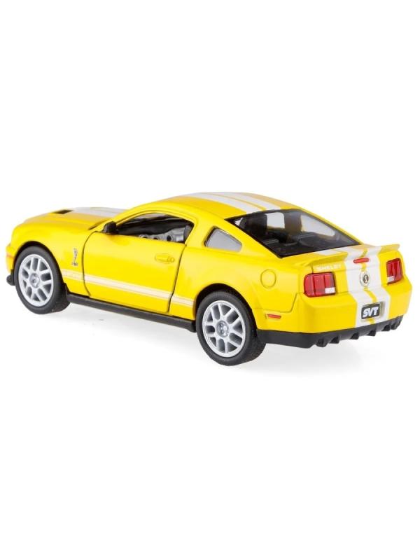 Металлическая машинка Kinsmart 1:38 «2007 Ford Shelby GT500» KT5310D инерционный / Желтый
