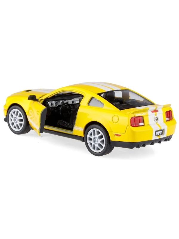 Металлическая машинка Kinsmart 1:38 «2007 Ford Shelby GT500» KT5310D инерционный / Желтый