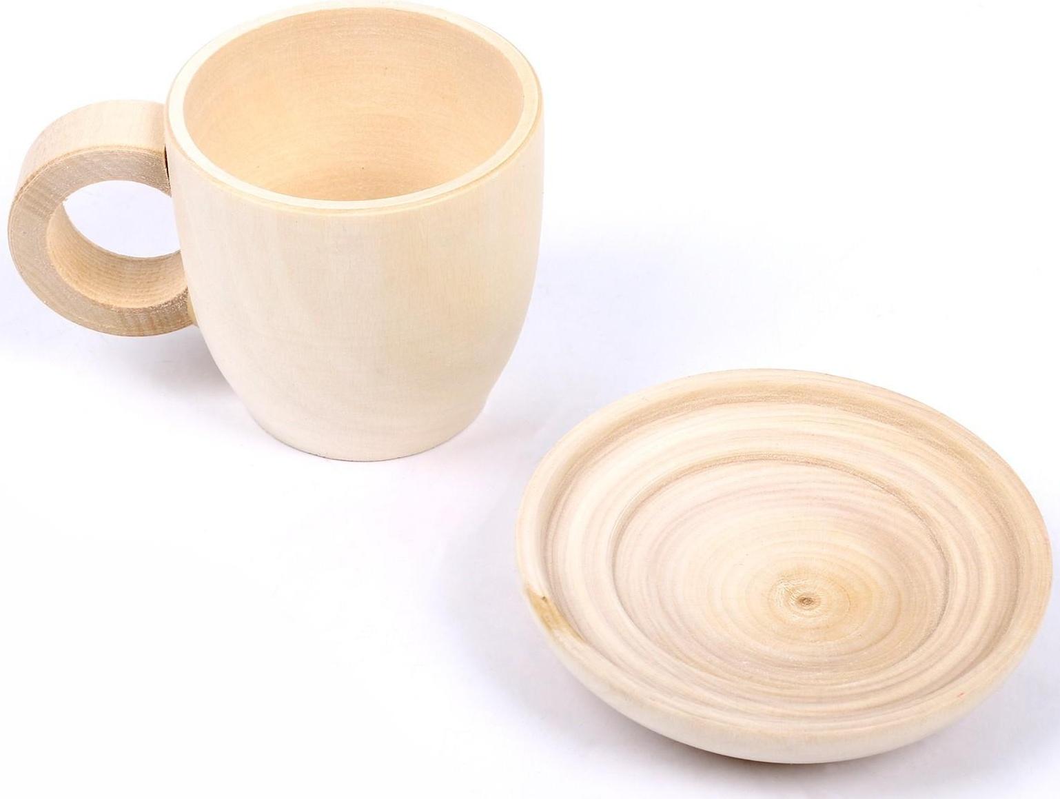 Модель из дерева «Чашка с блюдцем»