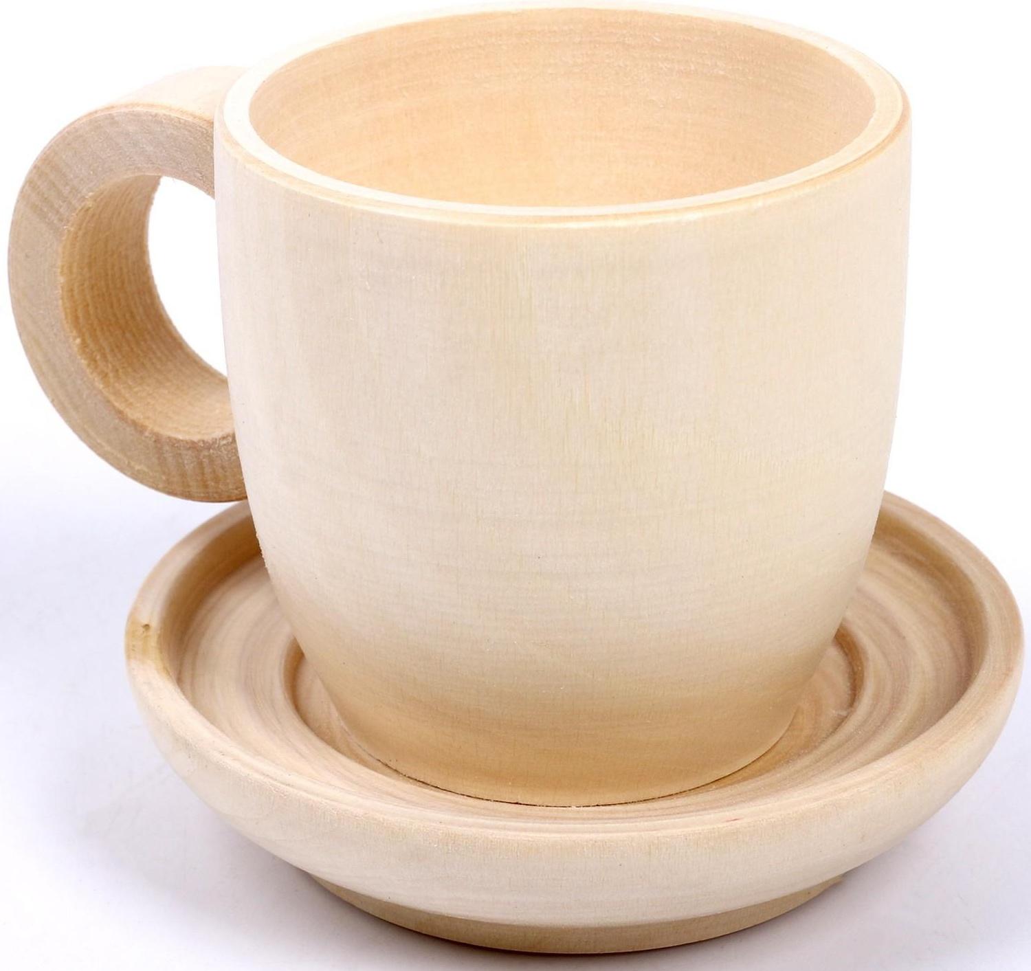 Модель из дерева «Чашка с блюдцем»