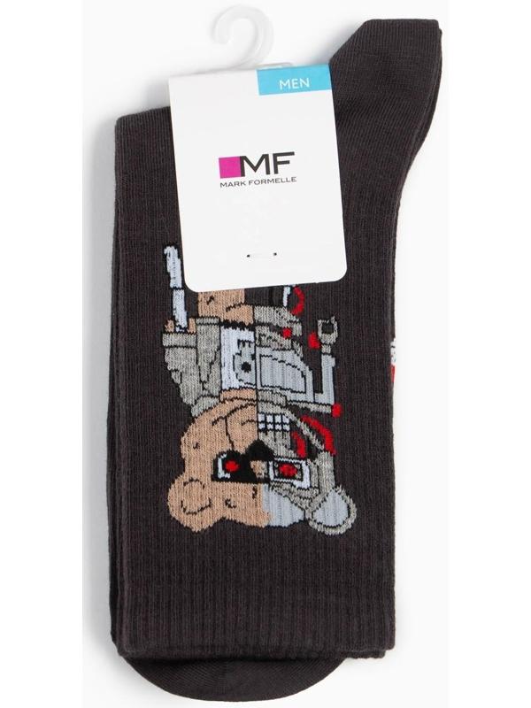 Носки мужские, цвет графитовый, размер 29-31 (45-47)