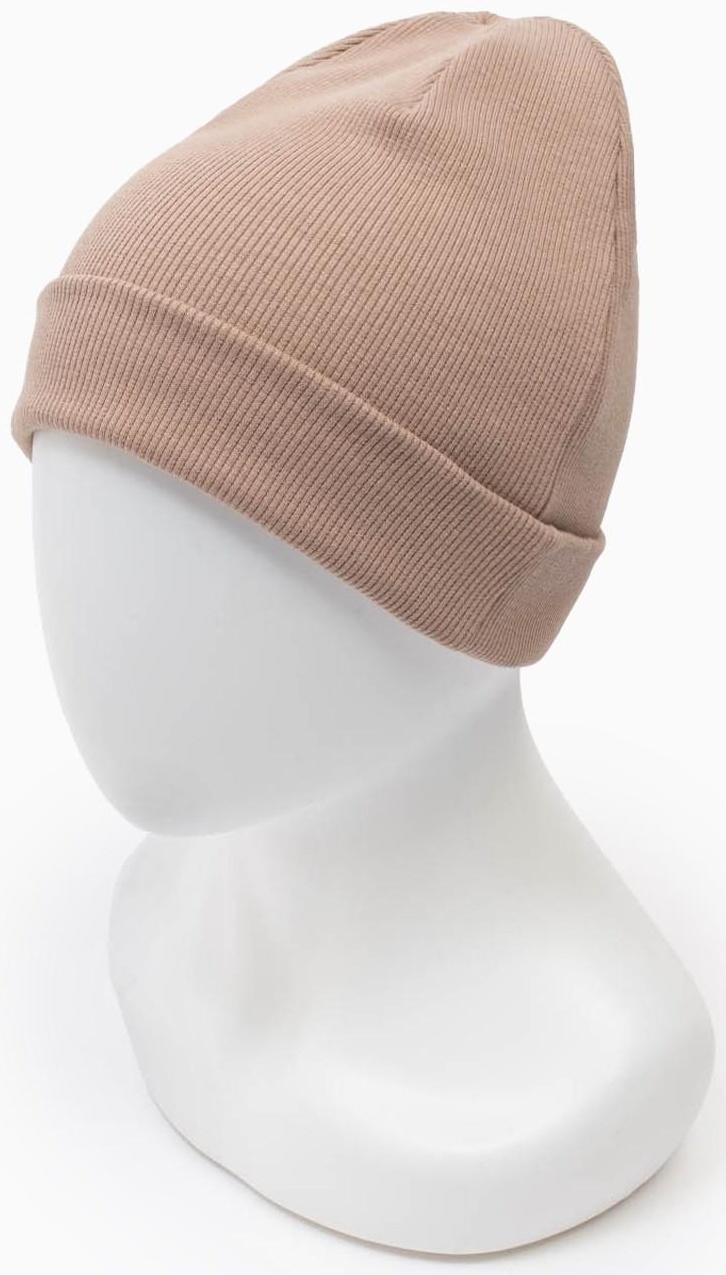 Шапка женская, цвет бежевый, размер 58