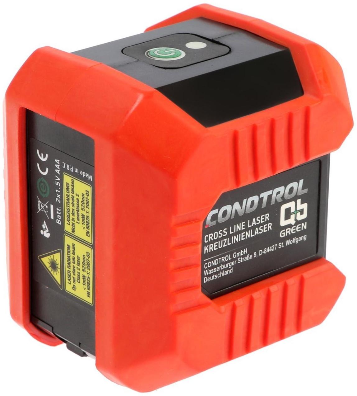 Нивелир лазерный CONDTROL QB Green 1-2-304, 20 м, ± 0.5 мм