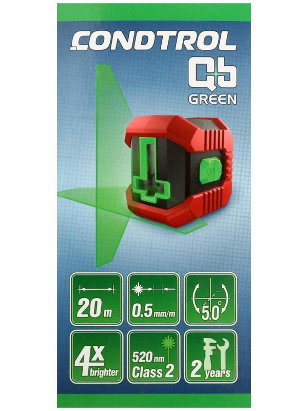 Нивелир лазерный CONDTROL QB Green 1-2-304, 20 м, ± 0.5 мм