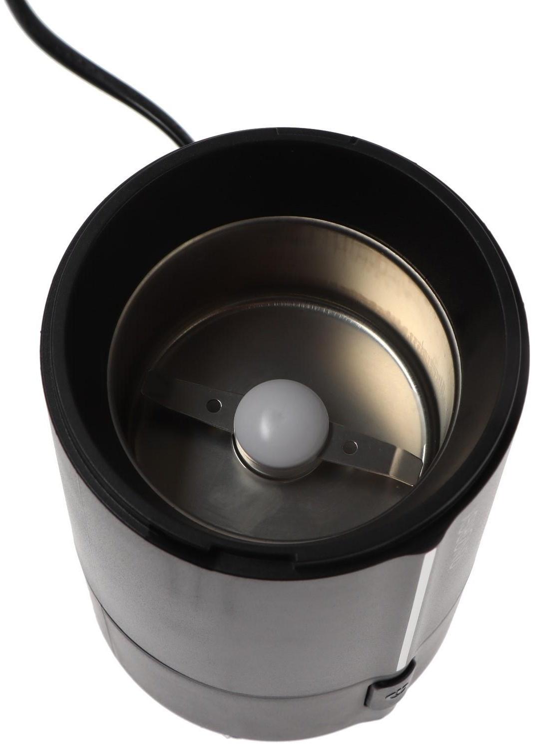 Кофемолка ENERGY EN-107, электрическая, ножевая, 150 Вт, 50 г, чёрная