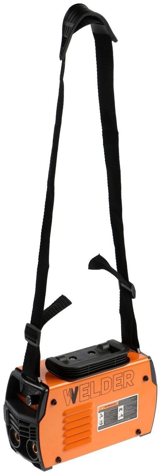 Сварочный аппарат Welder MMA-200A, 4.4 кВт, 20-200 А, 1.6-3.2 мм, 2 кабеля, плечевой ремень