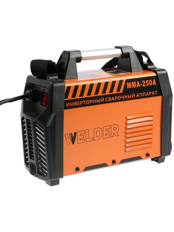 Сварочный аппарат Welder MMA-250A LCD, 6.6 кВт, 20-250 А, 1.6-5 мм, LCD дисплей, 2 кабеля