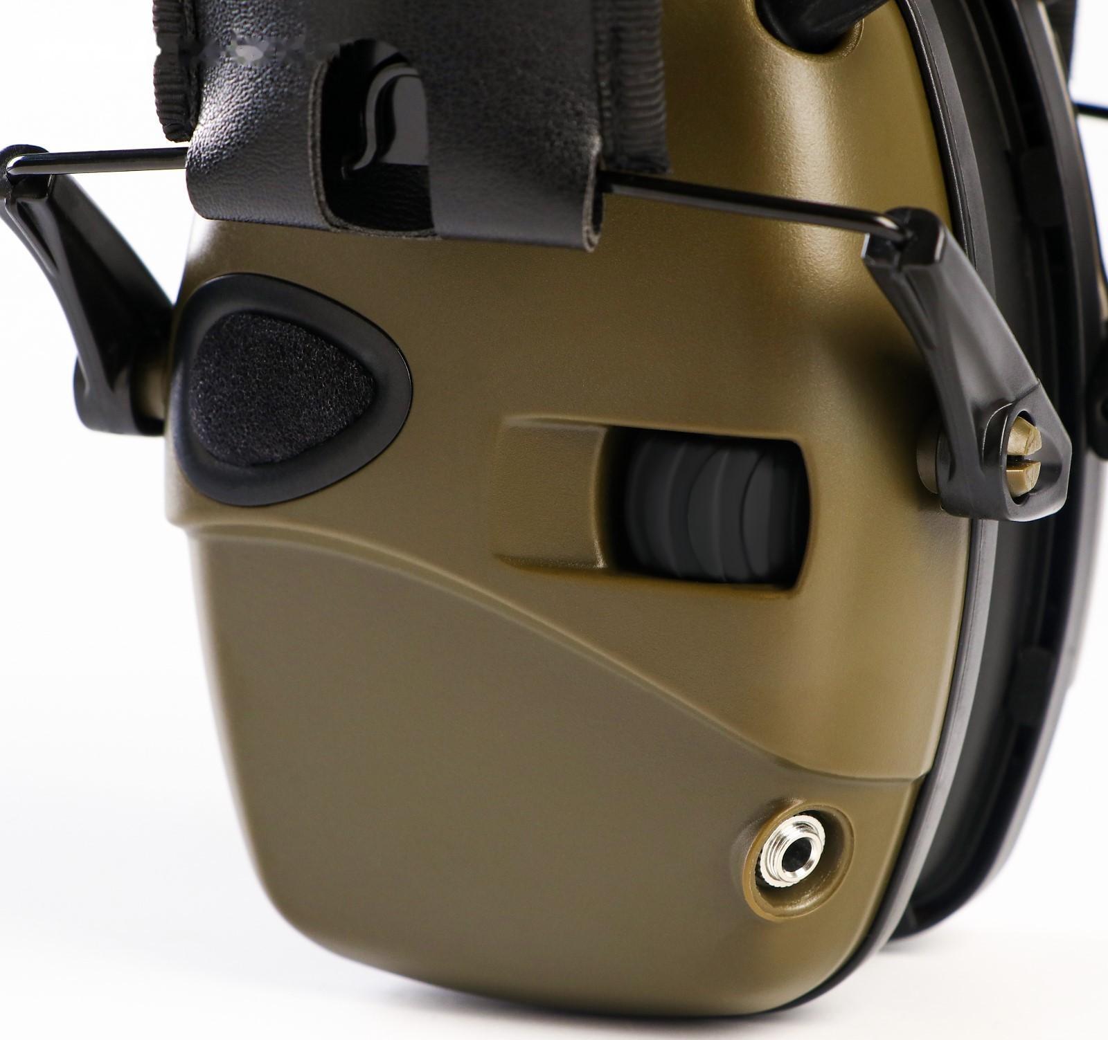 Тактические наушники для стрельбы с активным шумоподавлением