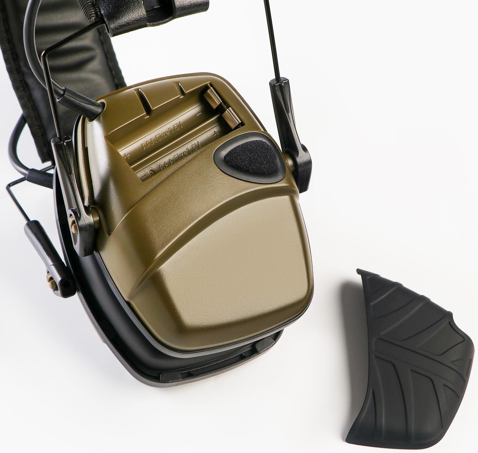 Тактические наушники для стрельбы с активным шумоподавлением