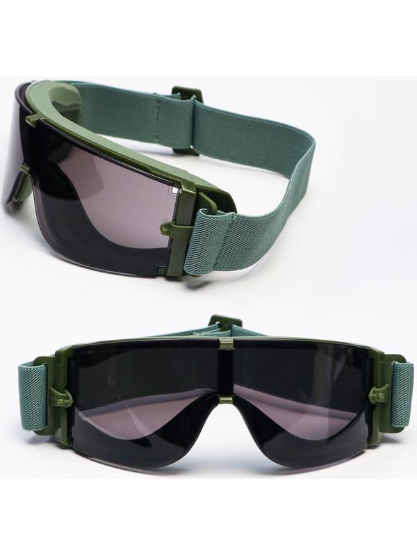 Очки тактические, со сменными линзами, на резинке