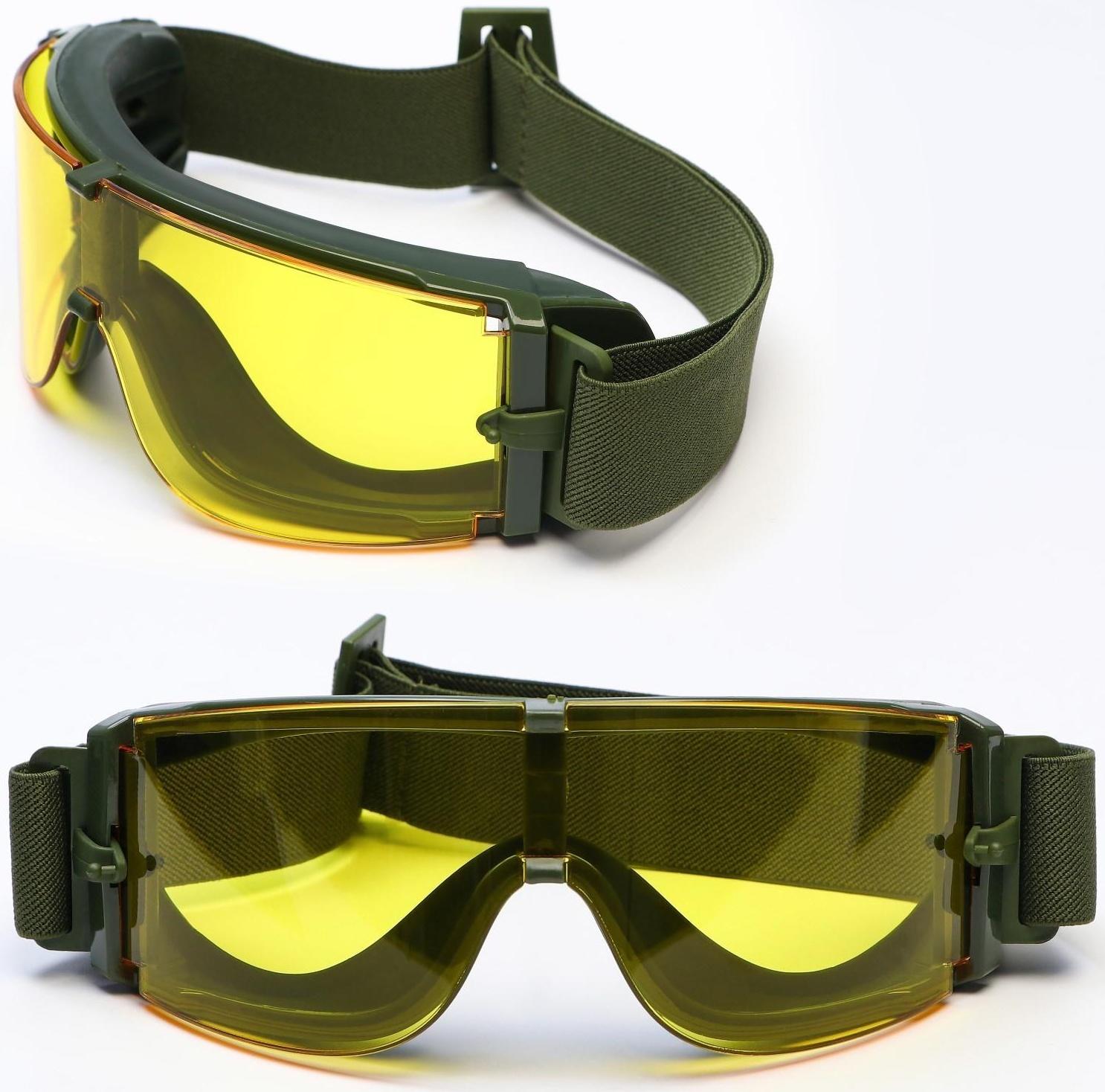 Очки тактические, на резинке, 20 х 6 см
