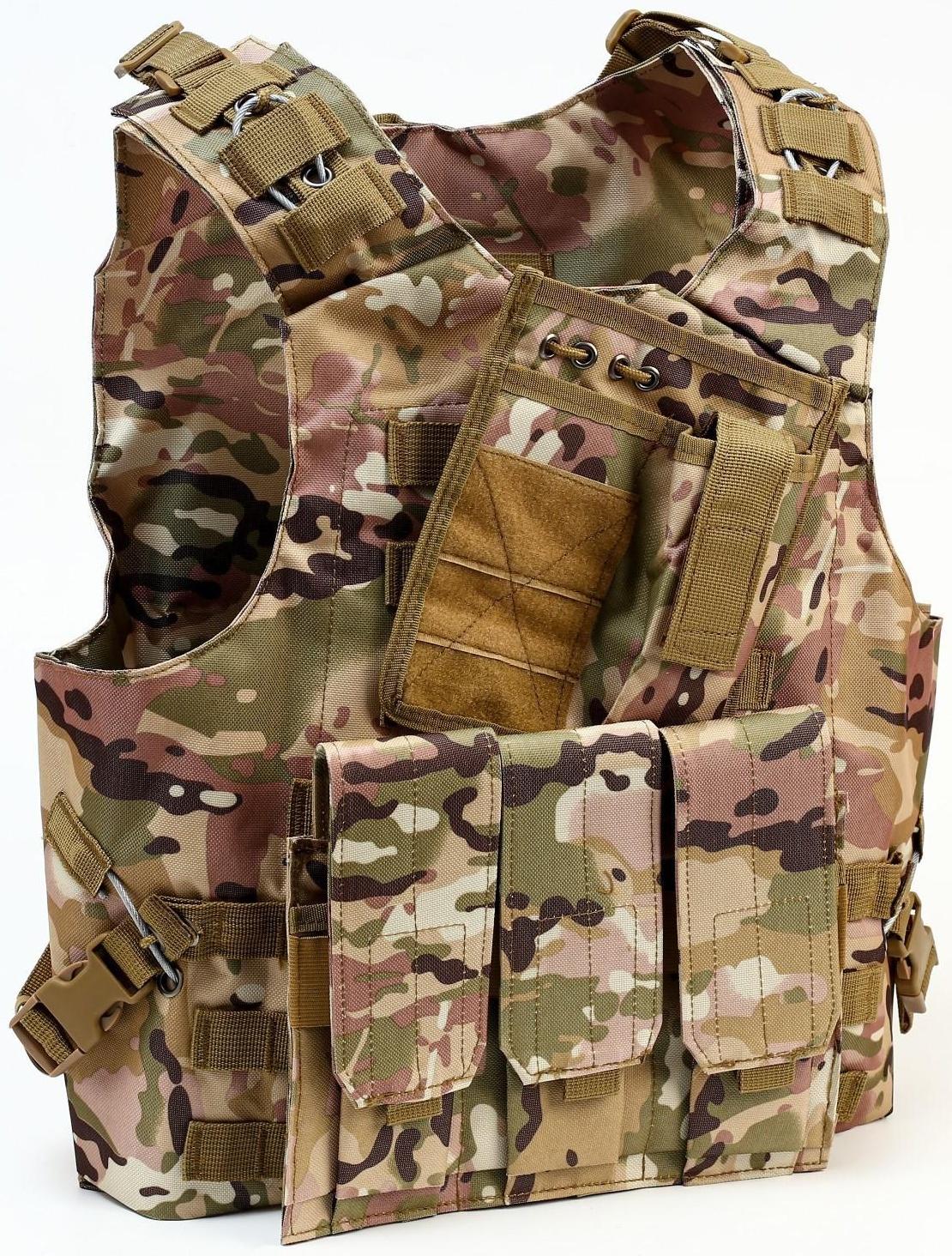 Жилет разгрузочный, песочный камуфляж
