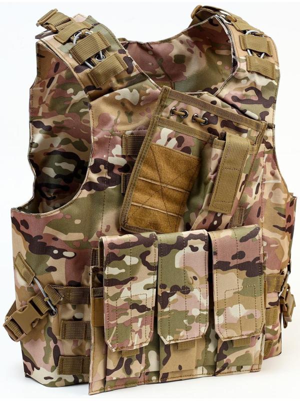 Жилет разгрузочный, песочный камуфляж