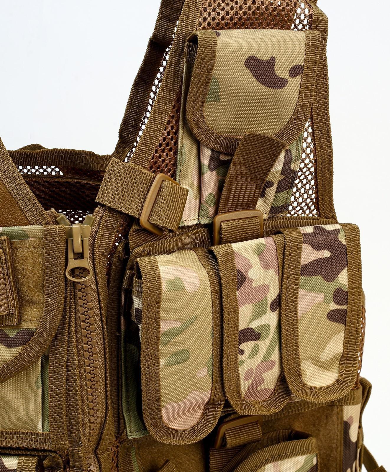 Жилет разгрузочный, песочный камуфляж