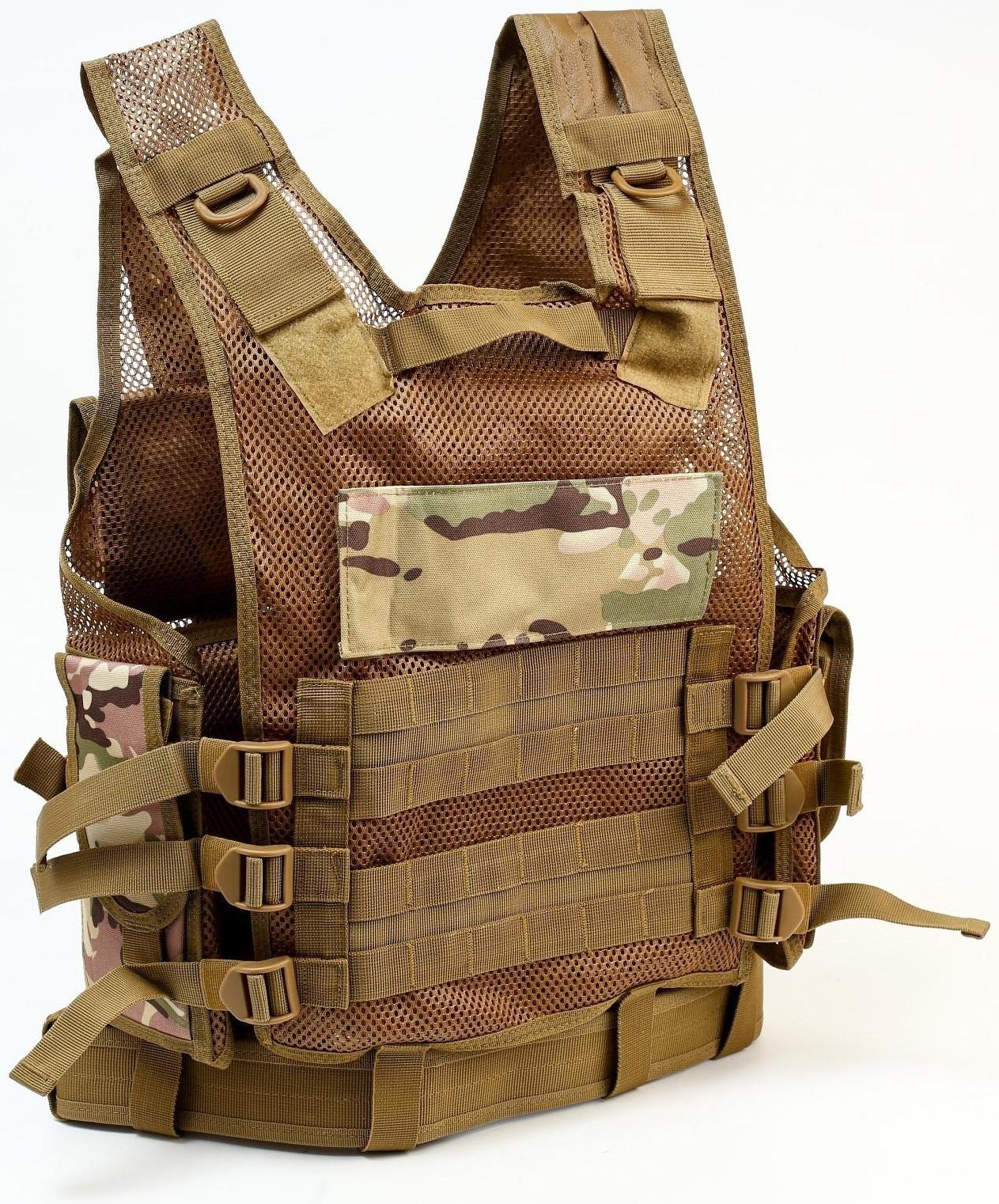 Жилет разгрузочный, песочный камуфляж