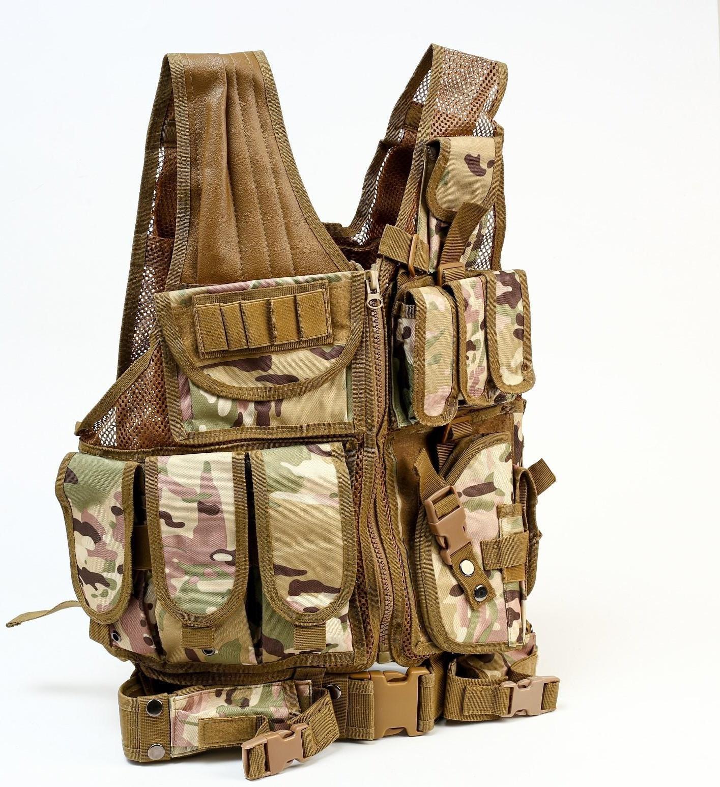 Жилет разгрузочный, песочный камуфляж