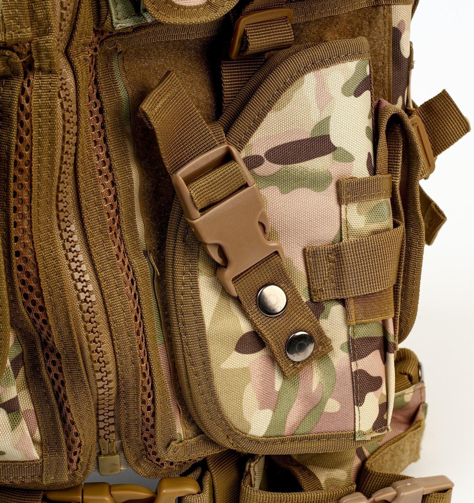 Жилет разгрузочный, песочный камуфляж