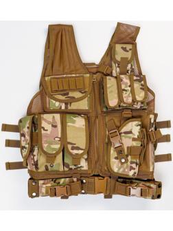 Жилет разгрузочный, песочный камуфляж