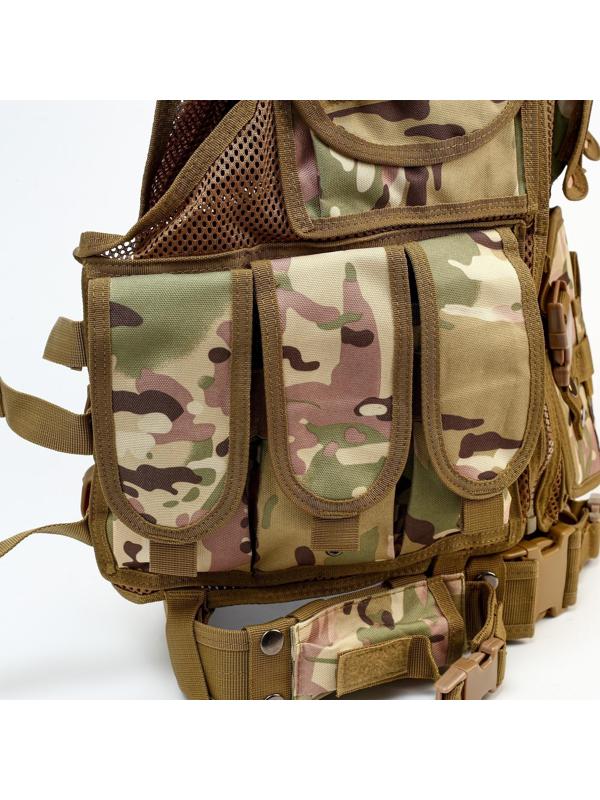 Жилет разгрузочный, песочный камуфляж