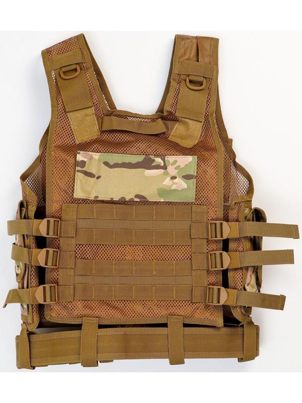 Жилет разгрузочный, песочный камуфляж
