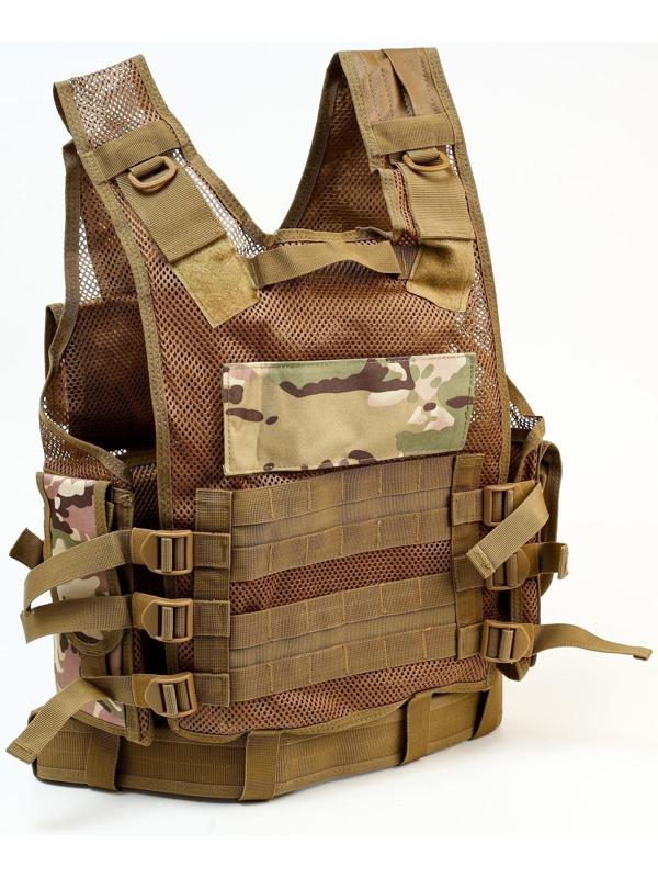 Жилет разгрузочный, песочный камуфляж