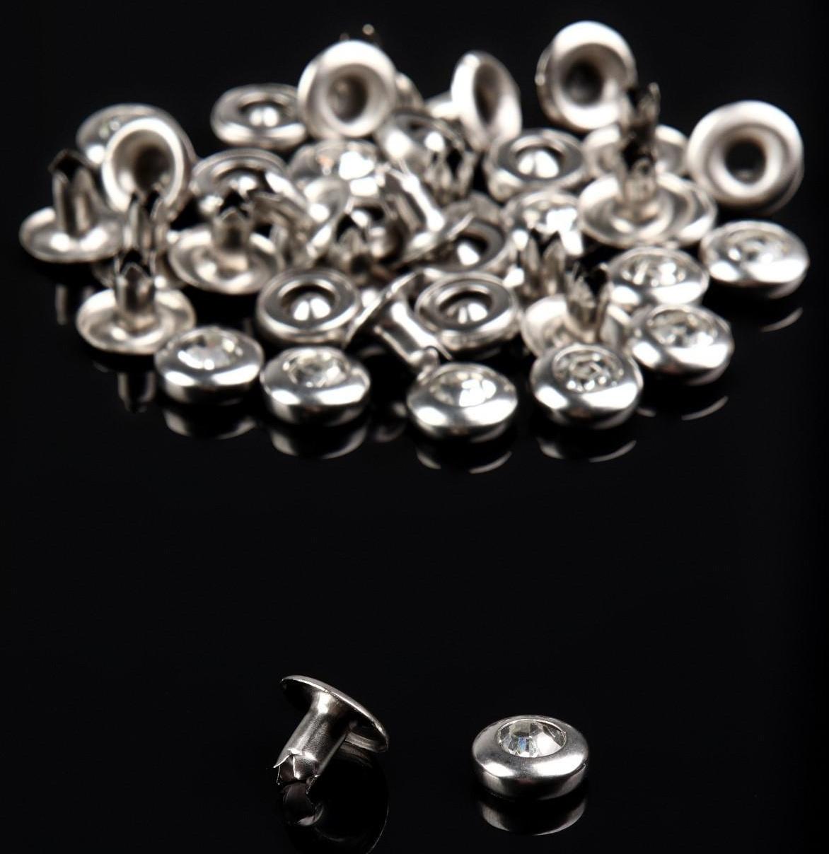 Хольнитен «Страза», d = 7,5 мм, цвет никель