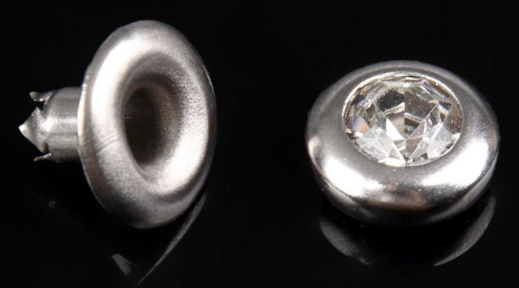 Хольнитен «Страза», d = 7,5 мм, цвет никель