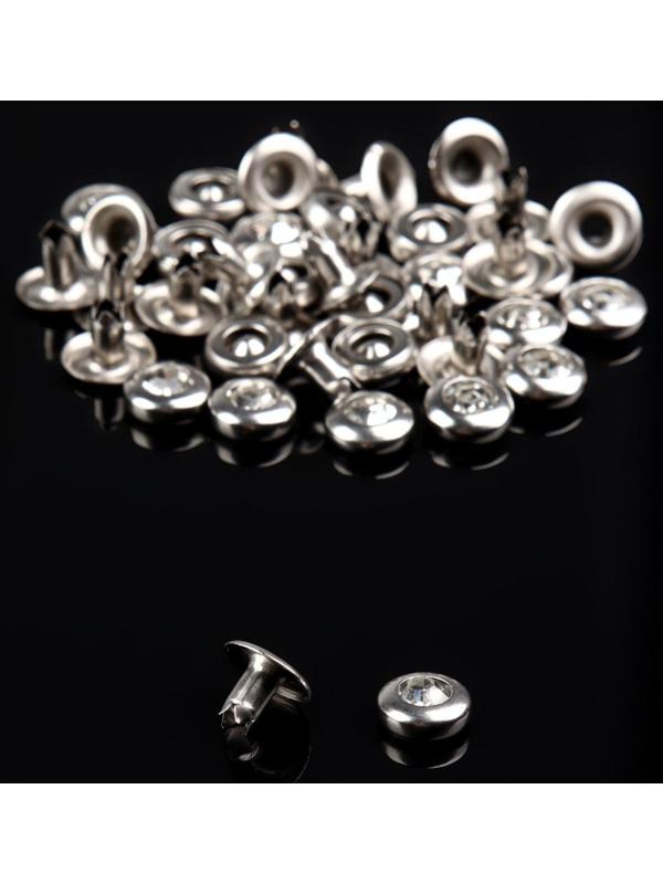 Хольнитен «Страза», d = 7,5 мм, цвет никель