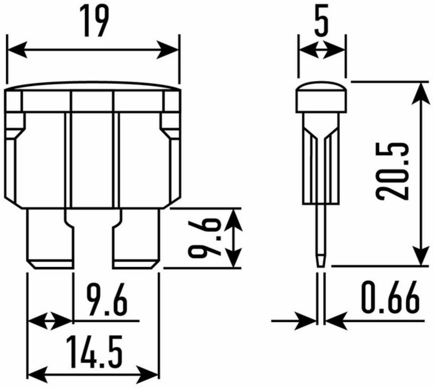 Предохранитель флажковый Rexant 