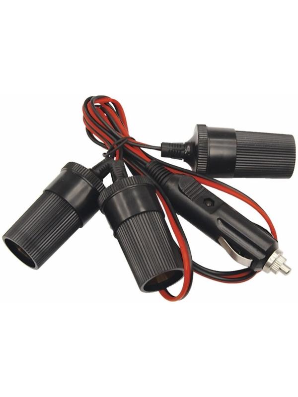 Разветвитель автоприкуривателя Rexant 3 гнезда, шнур