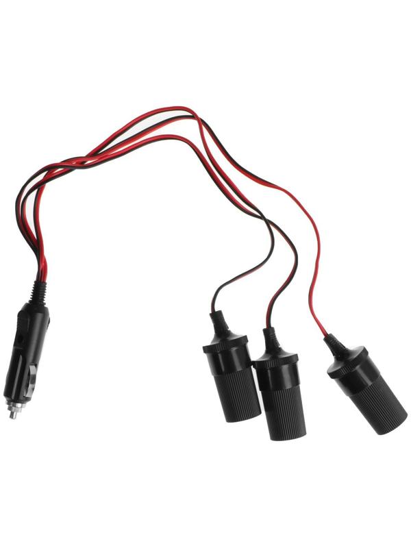Разветвитель автоприкуривателя Rexant 3 гнезда, шнур
