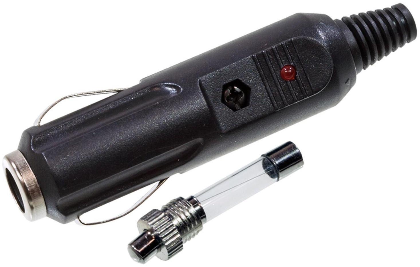 Штекер в прикуриватель PROconnect Rexant, предохранитель, LED индикатор