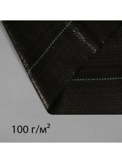 Агроткань застилочная, с разметкой, 10 × 3,2 м, плотность 100 г/м², полипропилен, чёрная