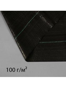 Агроткань застилочная, с разметкой, 5 × 3,2 м, плотность 100 г/м², полипропилен, чёрная