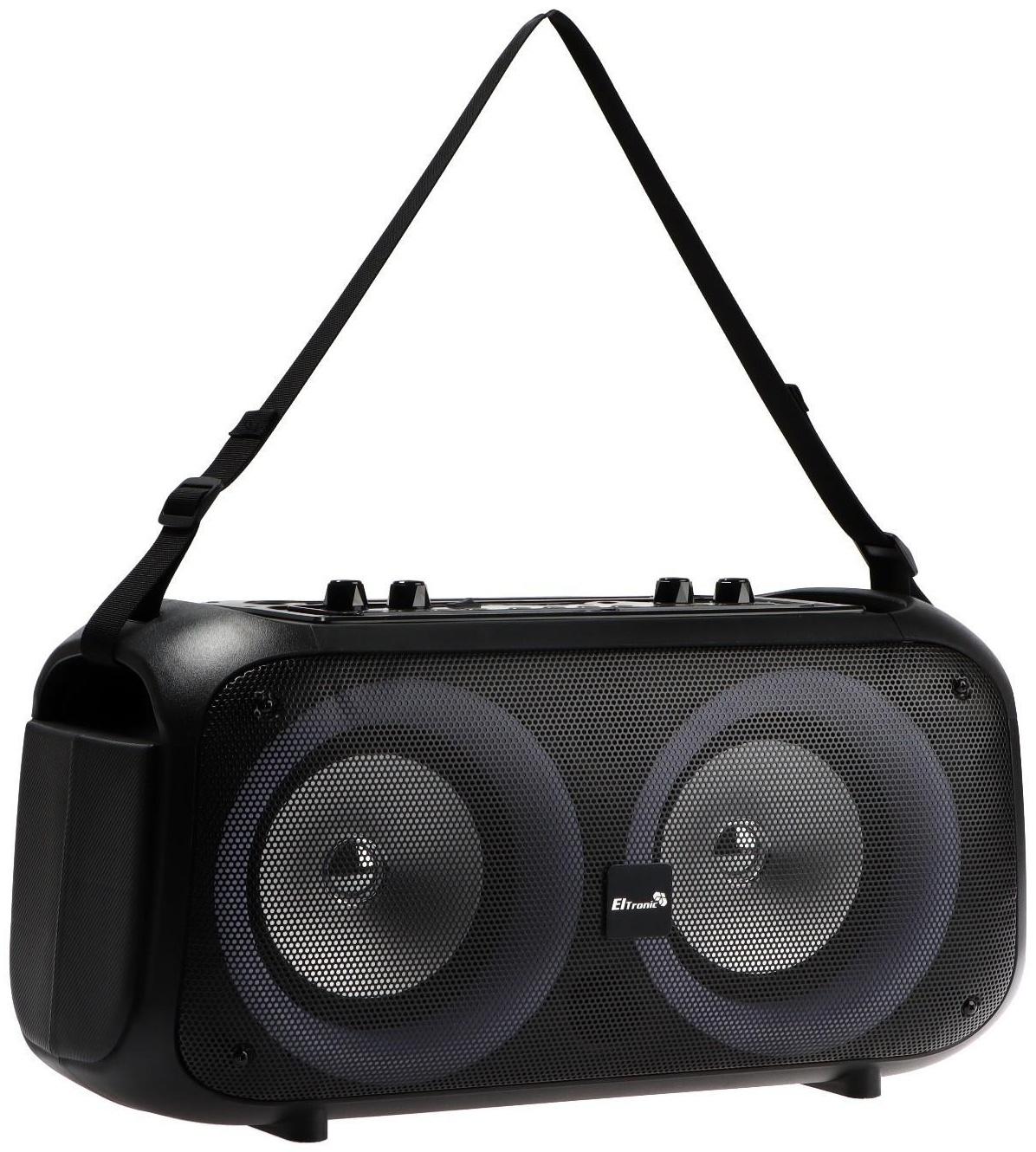 Портативная караоке система Eltronic Dance Box 200, 25Вт, BT, SD, AUX,TWS, пульт, подсветка