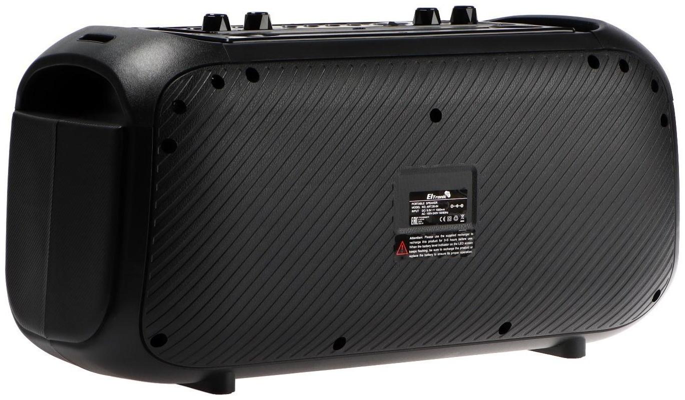 Портативная караоке система Eltronic Dance Box 200, 25Вт, BT, SD, AUX,TWS, пульт, подсветка