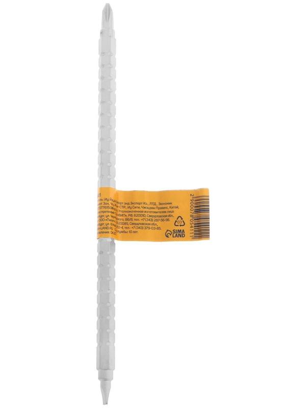 Сменное жало для отвертки ТУНДРА, CrV, двухстороннее, SL4 - PH1, 160 мм