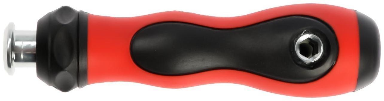 Отвертка-держатель ТУНДРА, обрезиненная рукоятка, изменяемая длина