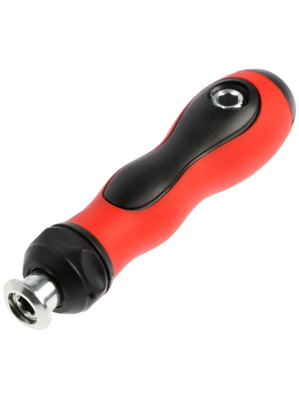 Отвертка-держатель ТУНДРА, обрезиненная рукоятка, изменяемая длина