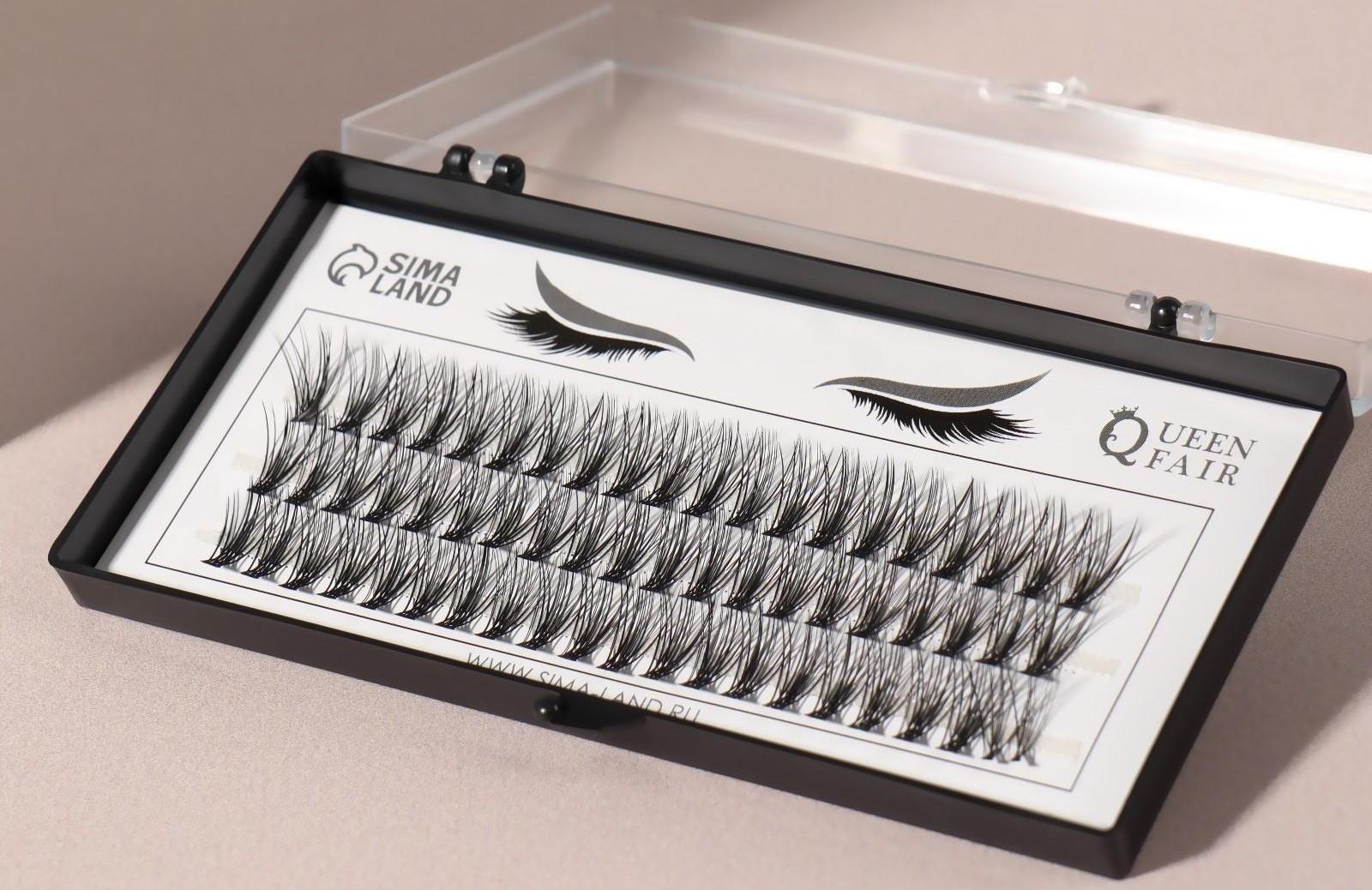 Набор накладных ресниц «Классика», пучки, 12 мм, толщина 0,1 мм, изгиб C, 20 D