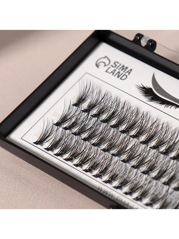 Набор накладных ресниц «Классика», пучки, 12 мм, толщина 0,1 мм, изгиб C, 20 D