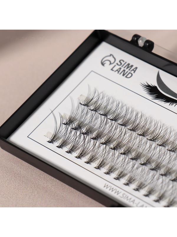 Набор накладных ресниц «Классика», пучки, 10, 12, 14 мм, толщина 0,1 мм, изгиб D, 10 D