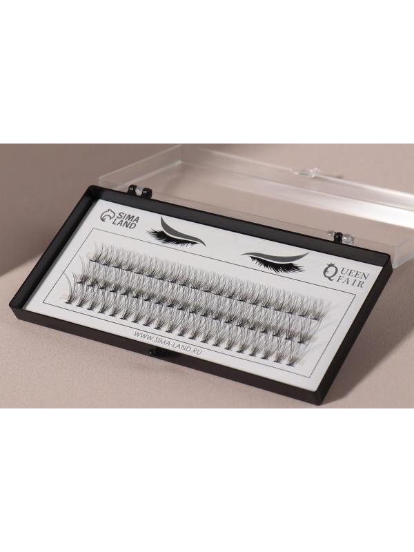 Набор накладных ресниц «Классика», пучки, 10, 12, 14 мм, толщина 0,1 мм, изгиб D, 10 D