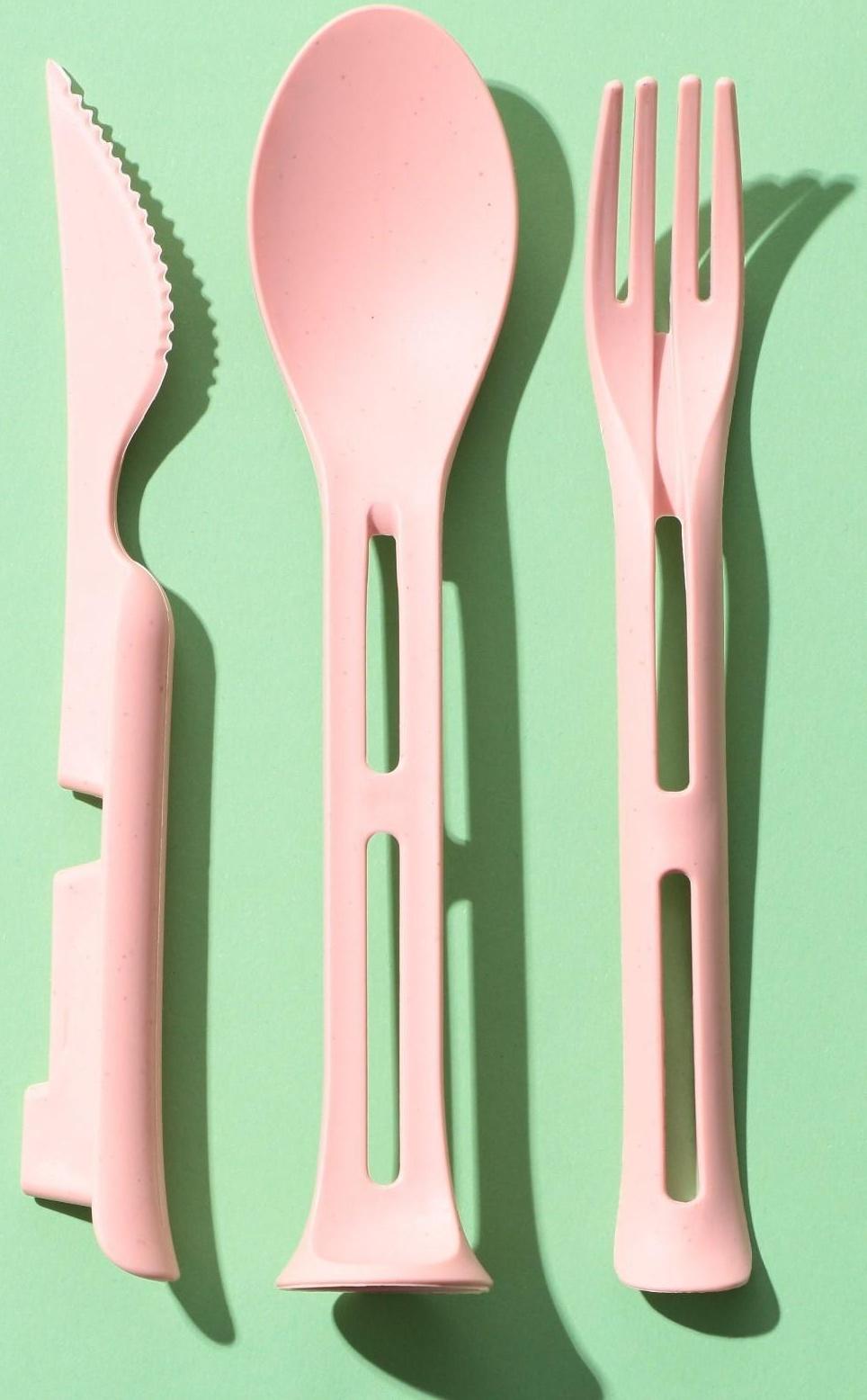 Набор столовых приборов «Возьми меня с собой», вилка, ложка, нож